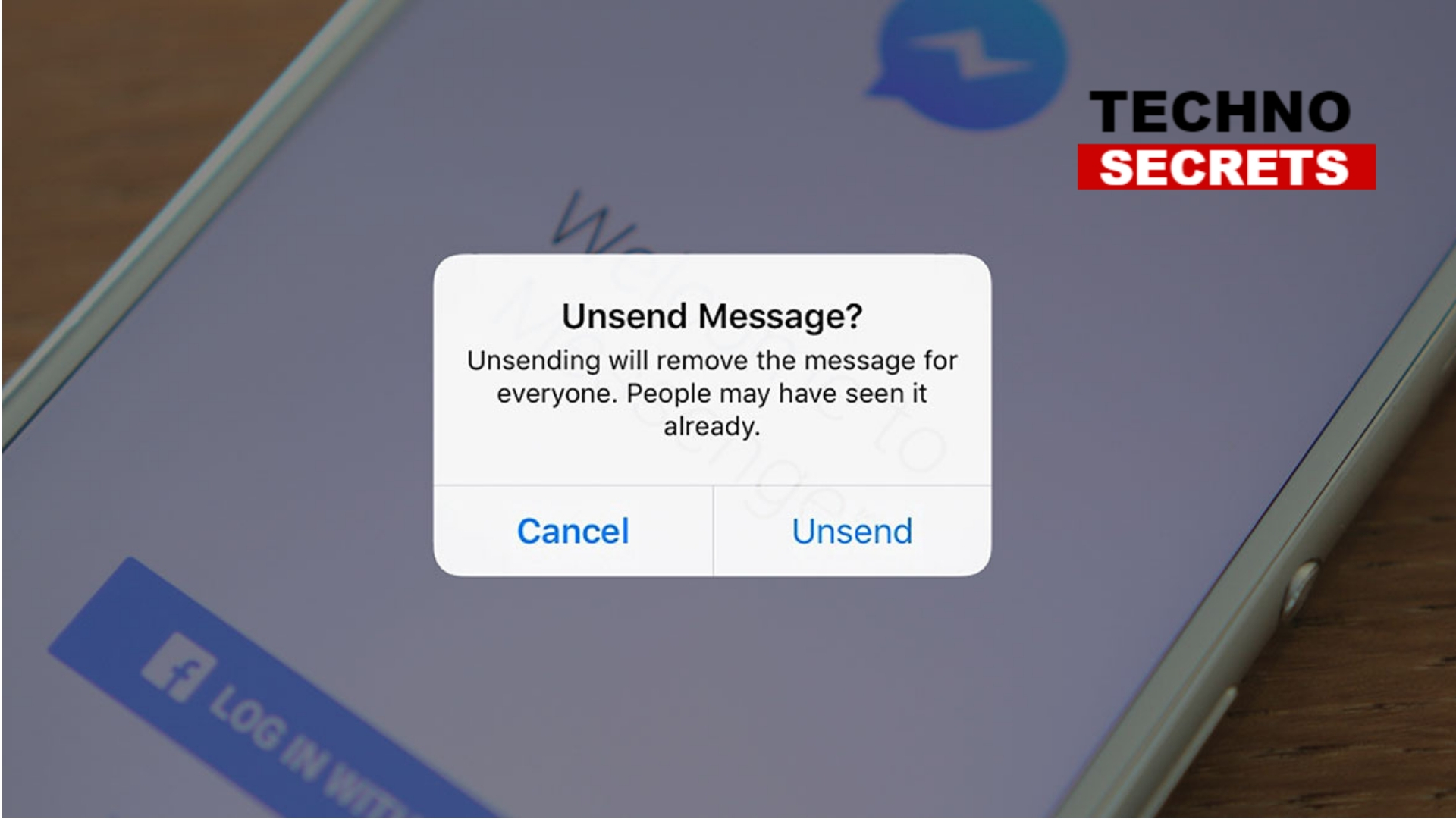 Facebook Messenger Unsend Button