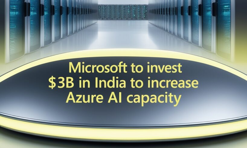 $3B investment by Microsoft to expand Azure