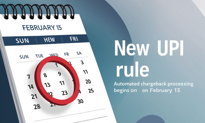 New UPI Rule: Automated Chargeback Processing Begins on February 15